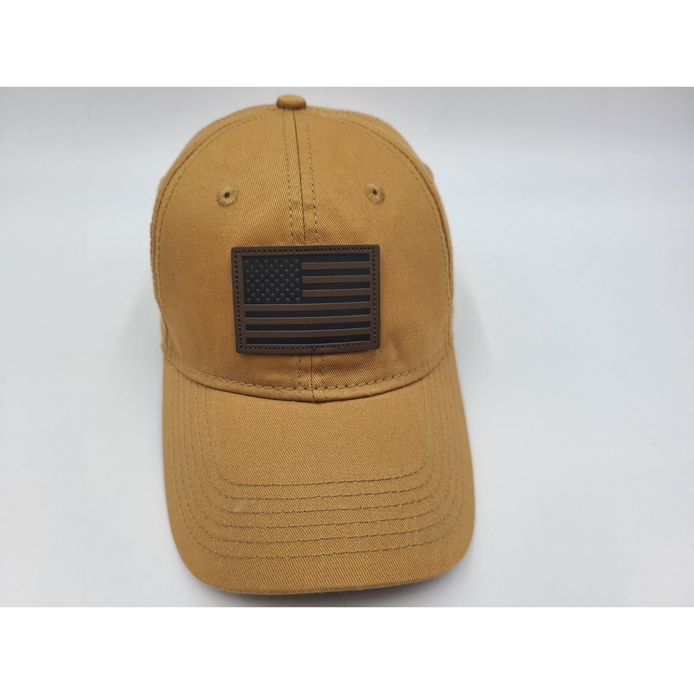 American Flag Academy‎ Sports Outdoors Adjustable (Seems L-XL) Hat Cap Men Brown